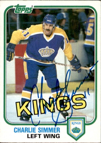 Charlie simmer signed - signed, auto
