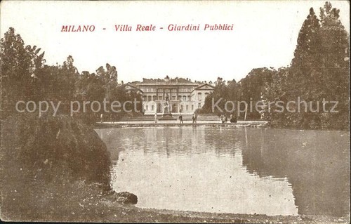 Milano villa reale giardini - villa,