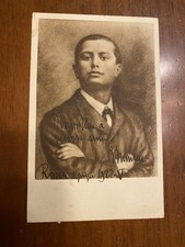 CARTOLINA FASCISMO MUSSOLINI GIOVANE ALL' ETA' DI 14 ANNI VG 1929 BAILLLA