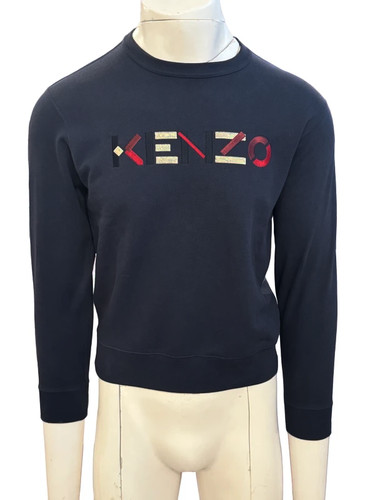 Kenzo felpa uomo blu - felpa,
