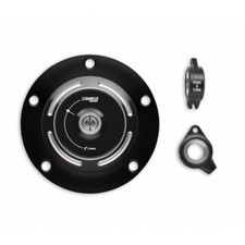 Black aluminum tank cap - cap, for