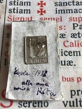 RARO SIGILLO CERA S. RITA: SPECIALE con dedica "alla mia Rita" - Cascia 1938!!!