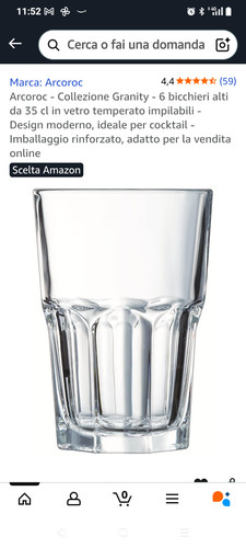 Set bicchieri acqua - 6,