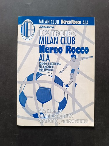 Programma trofeo milan - programma, club