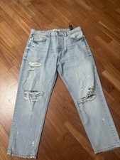jeans denim strappato