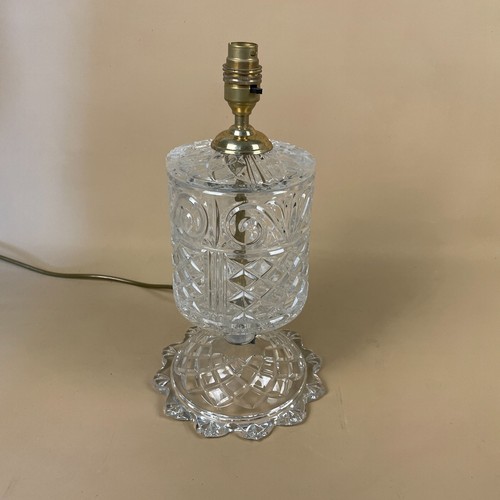Antique cut glass lamp light - antique,