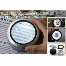 EB Lente ingrandimento a led da tavolo per pulizia monete e hobbistica SMOLIA XC