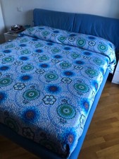 letto matrimoniale con giroletto 190x210 azzurro/cielo 210x190 con rete