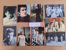 9 Cartoline CANTANTI pubblicitarie