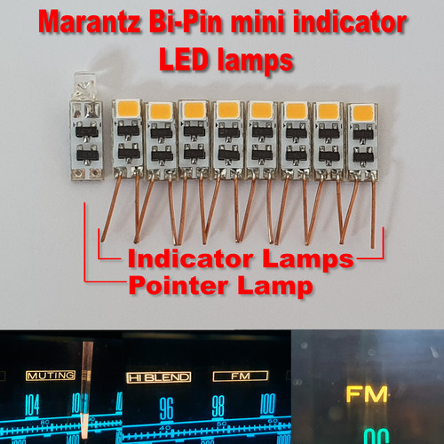 Mini lampade led - 9x, bi-pin