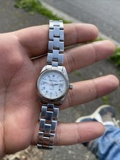 Orologio Wyler Vetta Lady Geneve Steel Quartz Vintage Watch 25mm