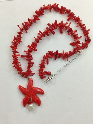 Collana donna corallo - collana,