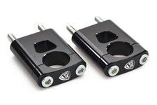 CNC COPPIA RISER MANUBRIO 28,6mm NERO DUCATI MONSTER RM210B