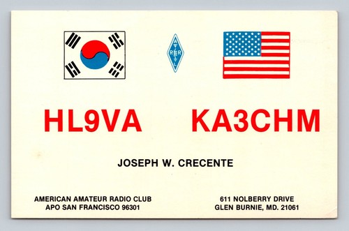 Radioamatore qsl hl9va ka3chm - hl9va,
