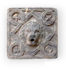 PIASTRELLA FONTANA 32x32 COTTO ANTICATO APPENDE MURARE EFFETTO PIETRA  ANTICA