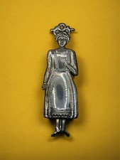 1 ex voto donna per grazia ricevuta  Napoli vintage 20x7 cm cm argento