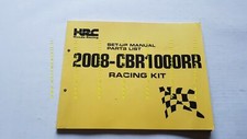HONDA CBR 1000 RR 2008 Racing Kit catalogo ricambi manuale officina originale