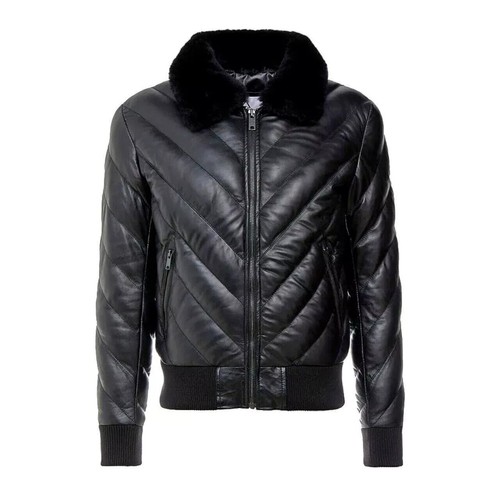Giubbotto bomber uomo pelle - , di
