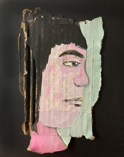 Quadro ritratto donna - quadro, profilo