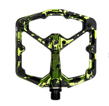 Crankbrothers Stamp 7 MTB Mountain Bike Set Pedali Ciclismo Splatter Lime, Grande