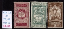 Regno d'Italia Dante Alighieri rif 116 118