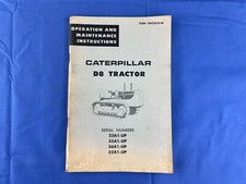manuale istruzioni manutenzione funzionamento trattore Caterpillar D8 vintage 22A1
