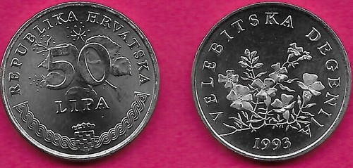 Croazia lipa 1993 unc - 50,
