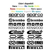 Kit adesivi Auto Tuning sponsor tecnici 45cmx20cm MODIFICABILE CON ALTRI SPONSOR