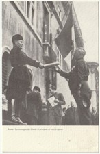 MUSSOLINI - ROMA - LA CONSEGNA