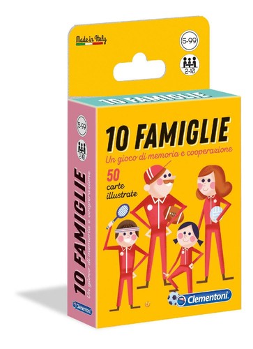 Clementoni famiglie carte - clementoni, 10