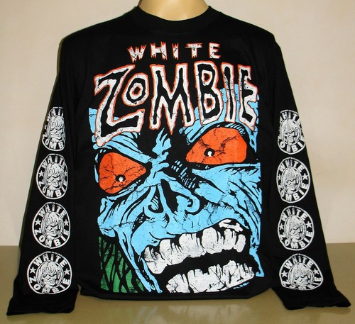 Shirt bianca zombie manica - t-shirt,