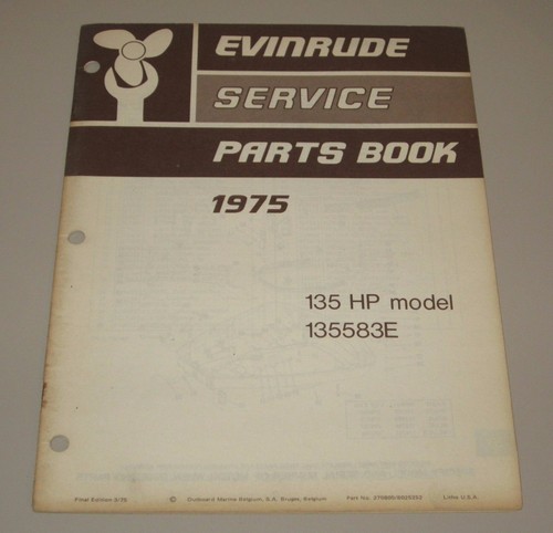 Service parts book evinrude - service,