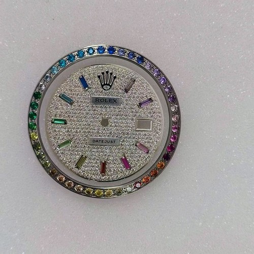 Dial and bezel - rainbow, rolex