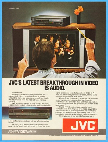 Pubblicità jvc vhs - jvc, vcr