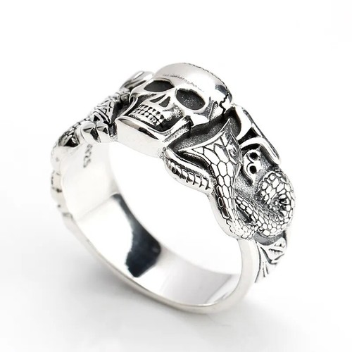 Anello argento 925 serpente - argento,