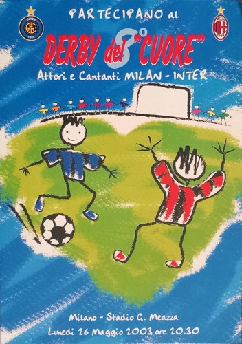 Cartolina calcio derby del - calcio,