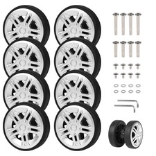 EXLECO 8pcs Ruote Trolley