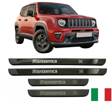 Set 4 Modanature Battitacco Pedane Sottoporta in ABS acciaio per Jeep Renegade