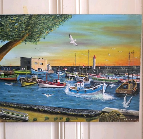 Tableau huile sur toile - tableau,