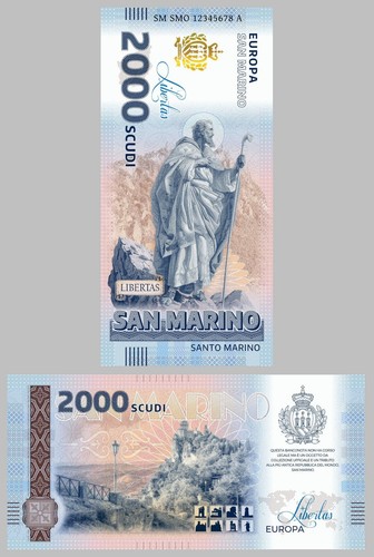 Banconota commemorativa san - commemorativa,