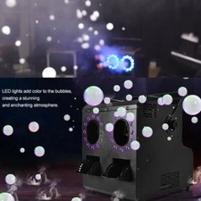 Macchina Bolle Nebbia 4in1 Led 1500W Telecomando DMX Macchina Bolle di Fumo per Palco Festa