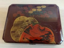 scatola vintage cioccolato Moriondo & Gariglio Torino legno decorato