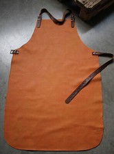 Inimitabile Grembiule da Lavoro, IN Cuoio, Faro Cognac Braun, Annata