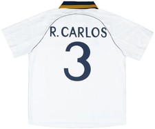 Maglia Real Madrid Roberto Carlos 1999-00 Official Adidas Reissue Football Shirt