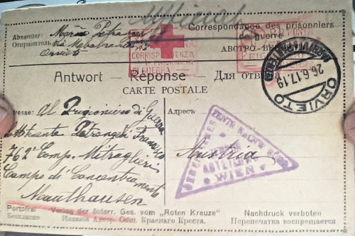 Cartolina prigionieri guerra