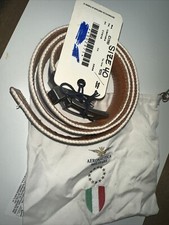 Cintura spessa Aeronautica Militare taglia 40 doppia faccia stampa mista nuova con etichetta uomo