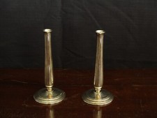 COPPIA DI CANDELABRI ARGENTATI