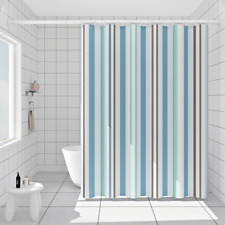 A Righe Tenda Doccia Impermeabile Spessa Albergo Bagno con Gancio Casa Chic