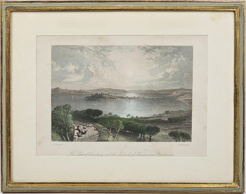 Quadro antica stampa lake - quadro,