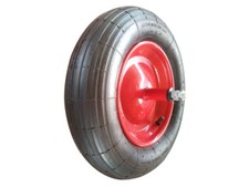 RUOTA PIENA DI RICAMBIO PER CARRIOLA IN POLIURETANO MODELLO VESPA CON ASSE 26